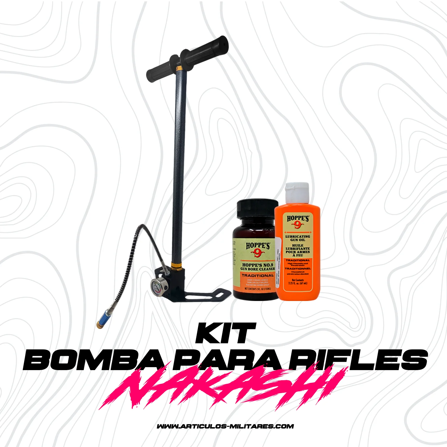Kit Bomba Nakashi 3 Etapas 4500 Psi Para Rifles Y Pistolas - Imagen 2