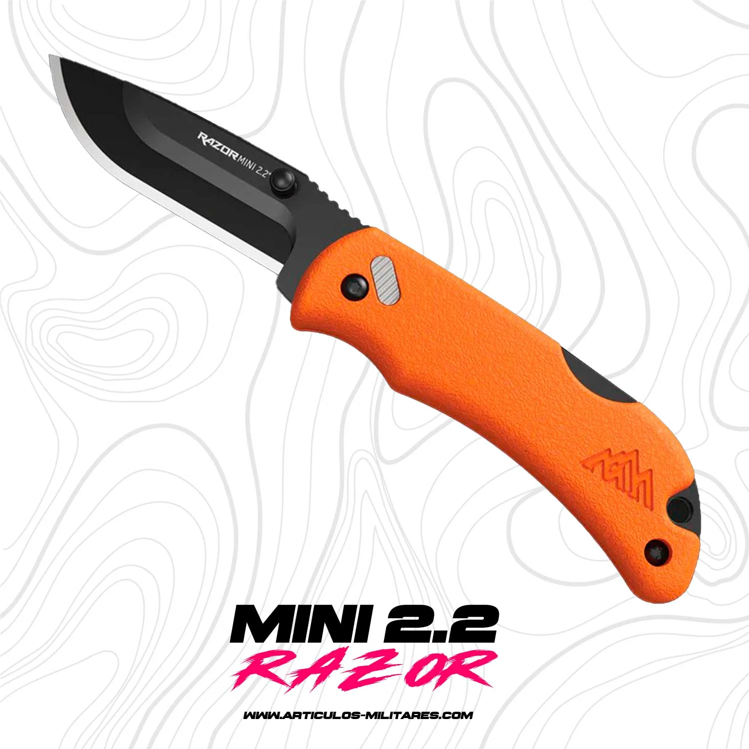 Navaja Tactica Razor Mini 2.2 3 Cuchillas De Acero Japonés