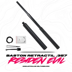 Baston Retractil 20pulgas 357 Con Boton Para Guardado Rapido