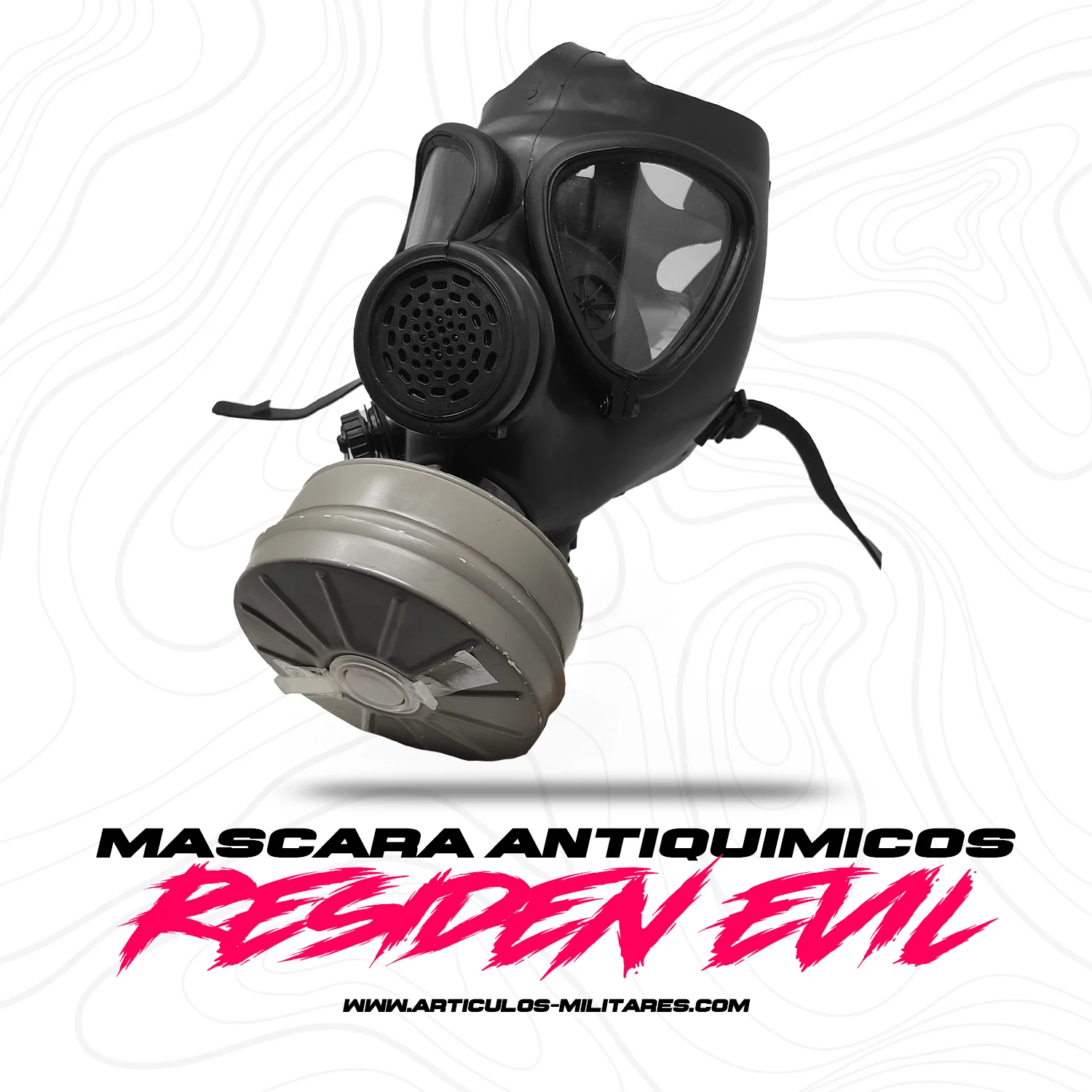 Mascara Antigas USA Israelí M-15 Filtro Sellado 40mm