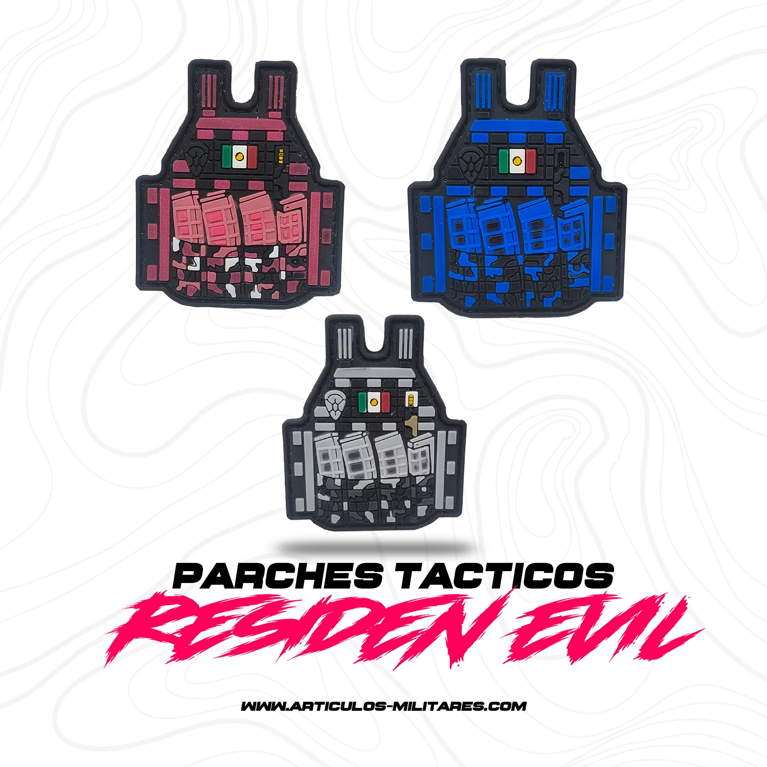 Parches Tacticos De Chaleco De PVC - Imagen 2