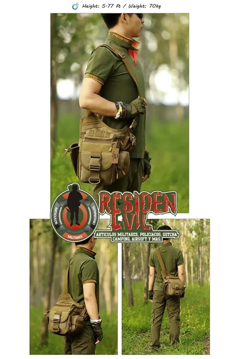 Mochila Táctica Mariconera Coyote - Imagen 7