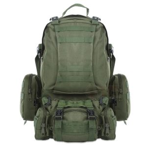 Mochila Senderismo Alta Capacidad Verde Militar