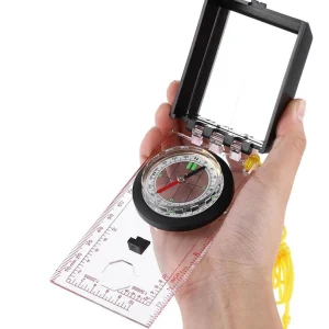 Brújula Wallis Plegable Profesional Multifuncional Con Espejo