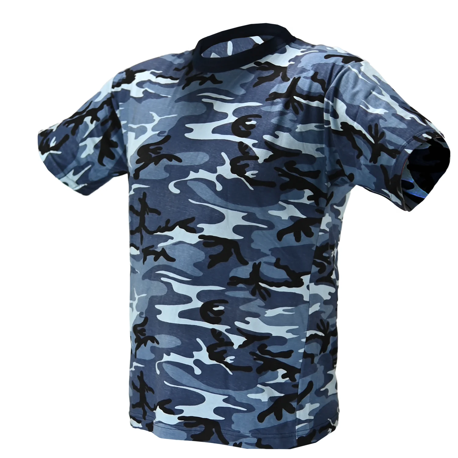Playera Camuflada Manga Corta Algodón Hombre - Imagen 3