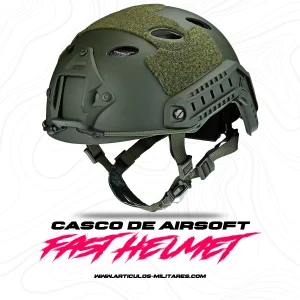Casco Táctito Fast De Polímmero Ligero Porta Accesorios