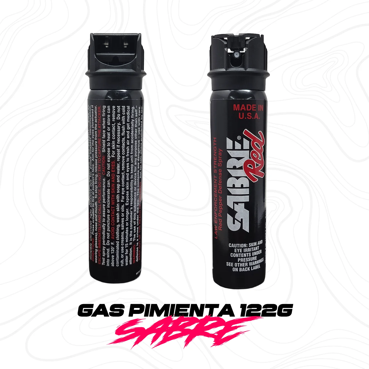 Gas Pimienta Sabre 122g Tapa De Seguridad Spray Hecho En Usa