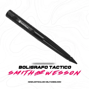 Pluma Tactica Smith & Wesson De Aluminio Tinta Color Negro