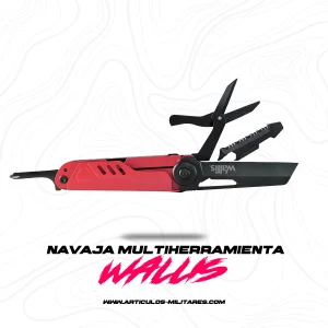 Navaja Multiuso Wallis Color Rojo Con 13 Herramientas