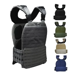 Chaleco Táctico Porta Placa Nylon Corte Láser