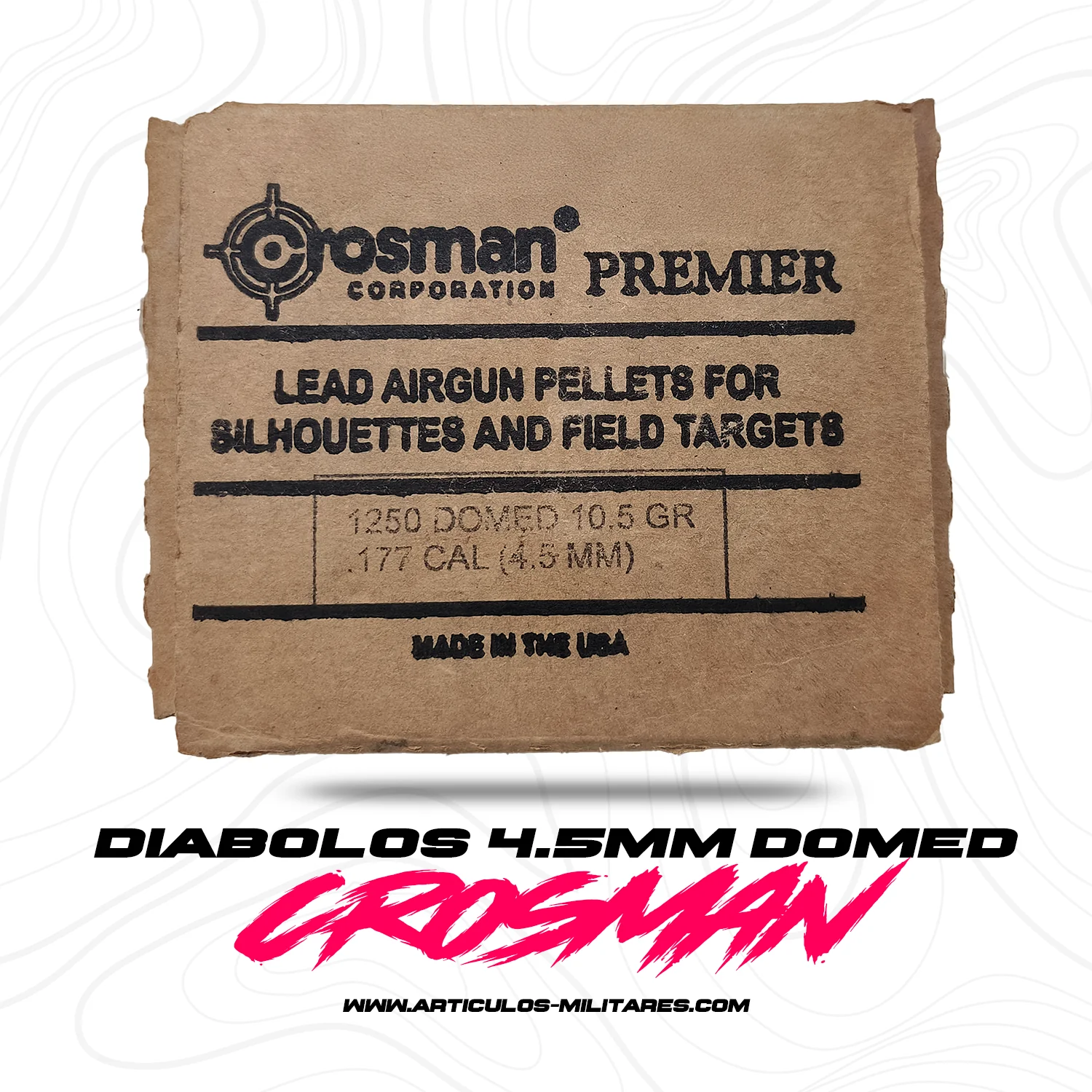 Diabolos Crosman Domed 4.5mm .177 , 10.5gr , 1250pz