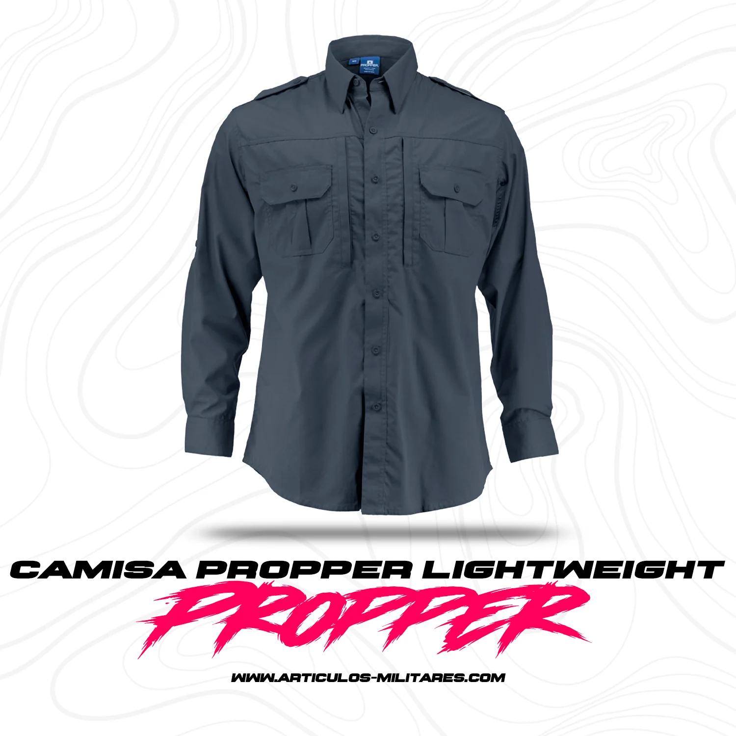 Camisa Tactica Ripstop Propper Lightweight Botones Simulados