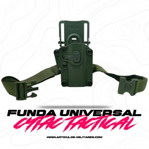 Funda Universal Para Arma Piernera Ajustable Ligera Verde