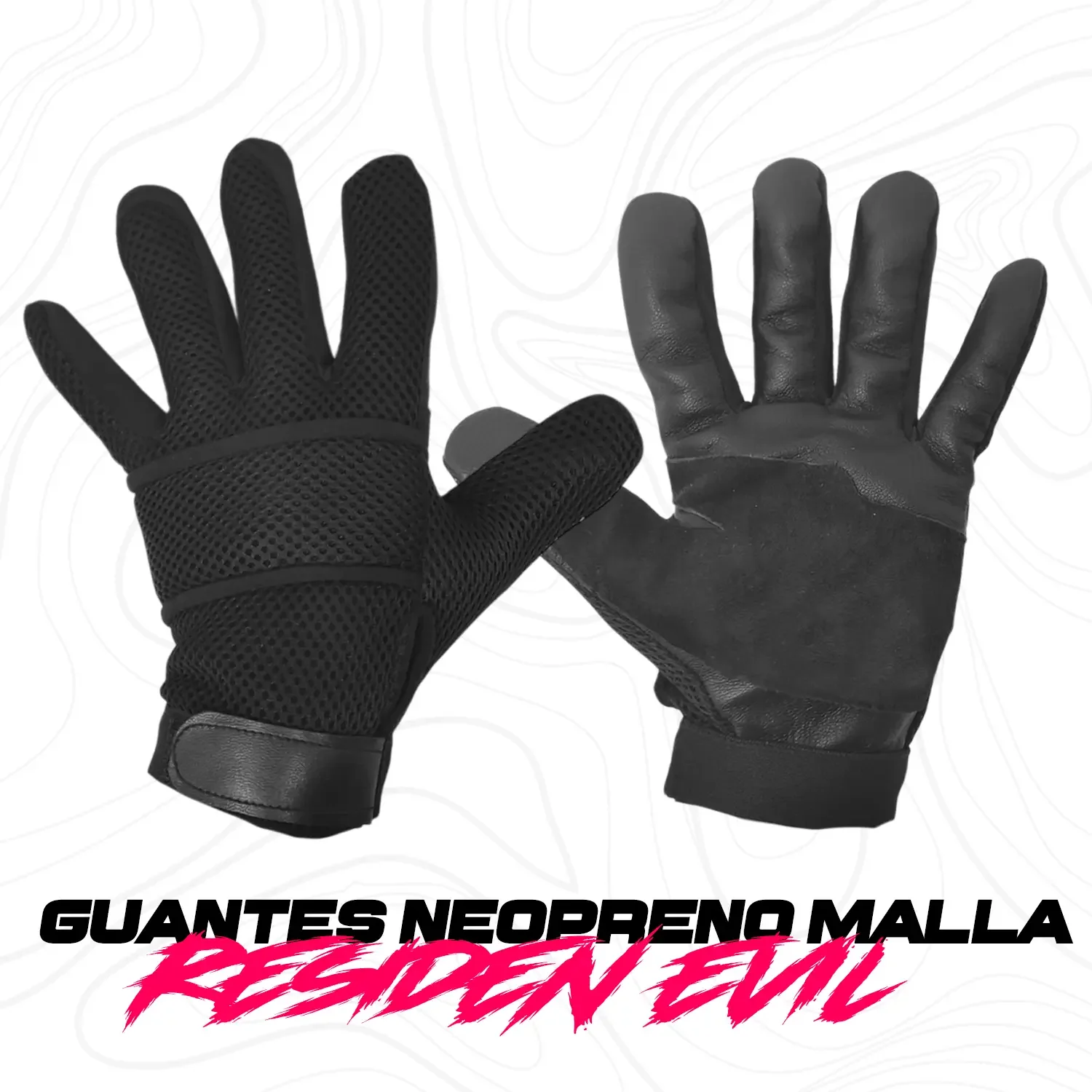Guantes Tácticos Militares Neopreno Con Malla Deportes - Imagen 2