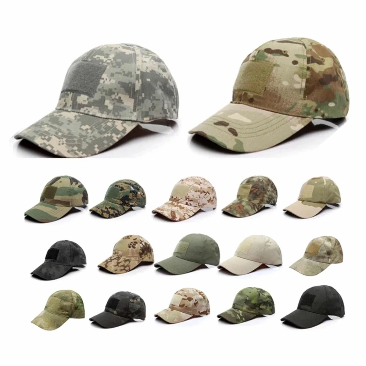 Gorra Con Velcro Tactica Militar ¡6 Colores!
