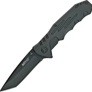 Cuchillo táctico Plegable Mango de Acero Negro MTECH USA