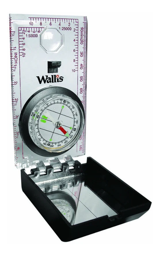 Brújula Wallis Plegable Profesional Multifuncional Con Espejo - Imagen 3
