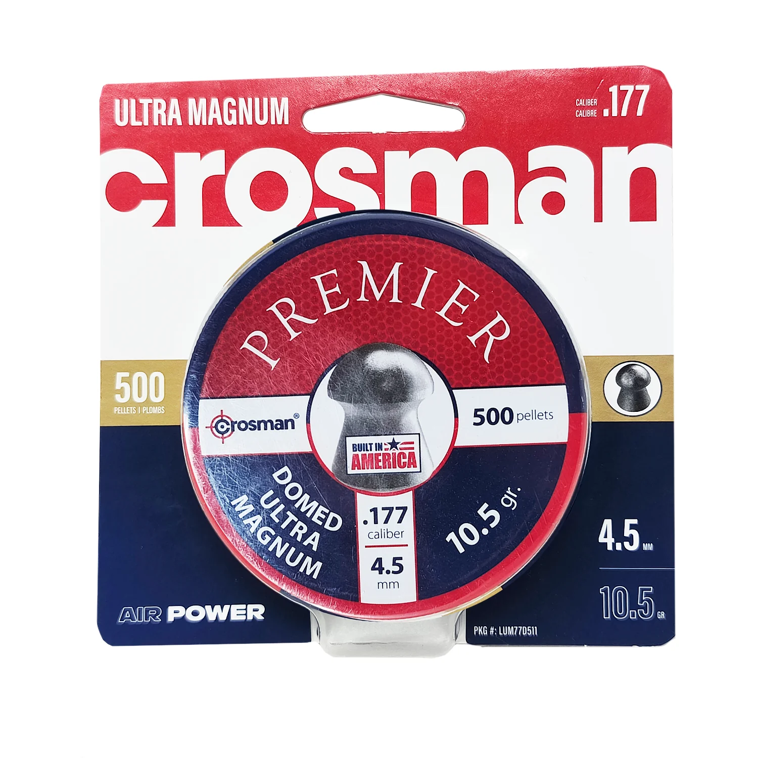 Diabolos Crosman Domed 4.5mm (.177) 10.5gr 500 Piezas - Imagen 3