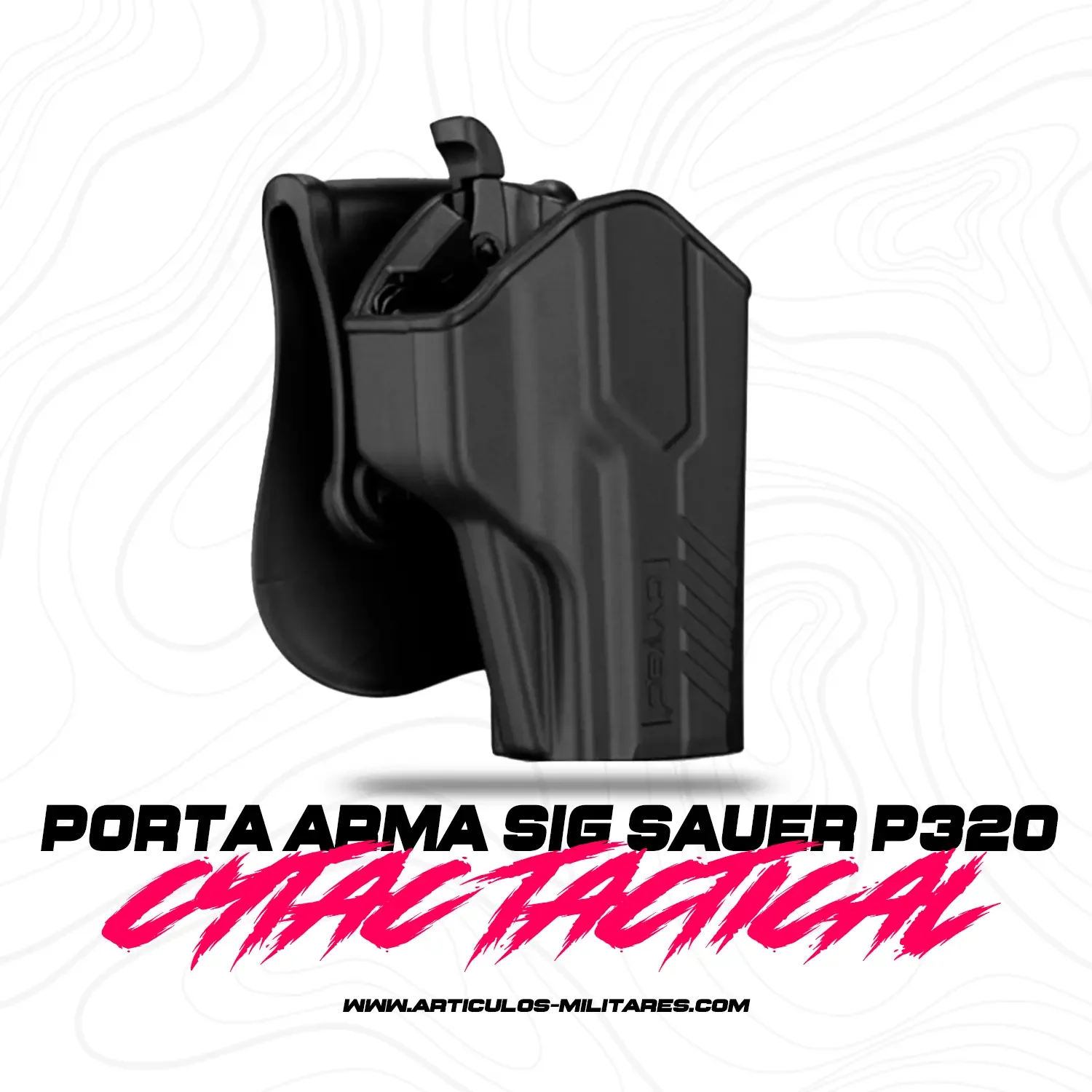 Funda Para Pistola Sig P320 Seguro Rapido Para Pulgar Cytac - Imagen 2