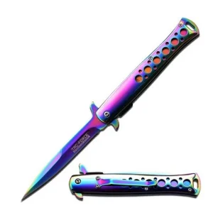 Navaja Mariposa Acero 22cm ¡5 colores!