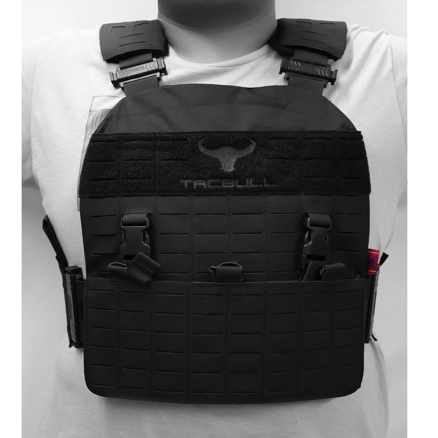 Chaleco Tactico Militar Asalto Tacbull Porta Placas - Imagen 5