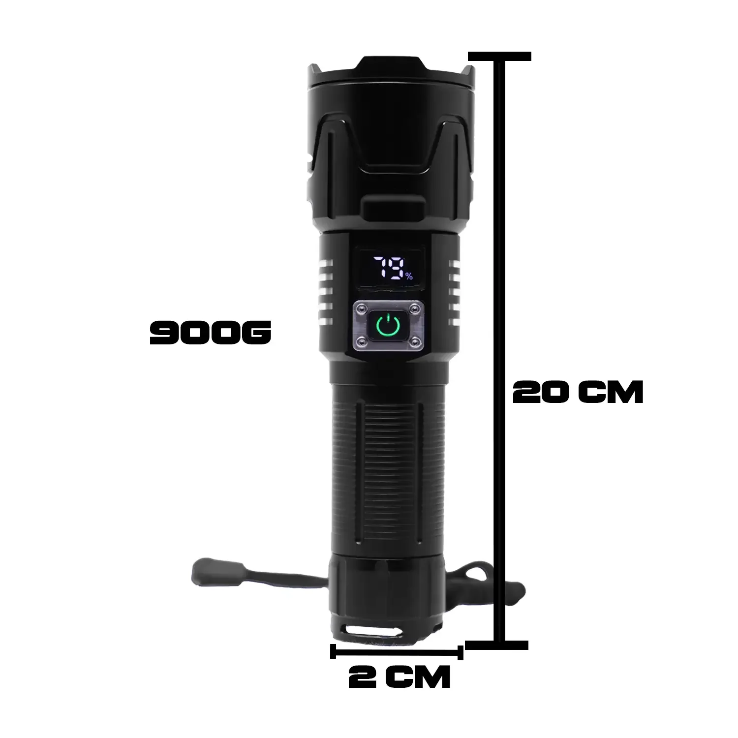 Lampara De Mano Tohil De Aluminio Digital Resistente Al Agua Recargable - Imagen 6