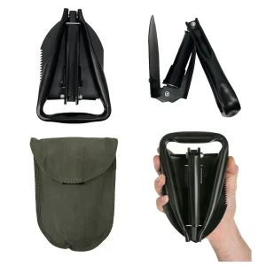 Pala Portátil Militar Grande Plegable Pico Sierra Con Funda Gratis