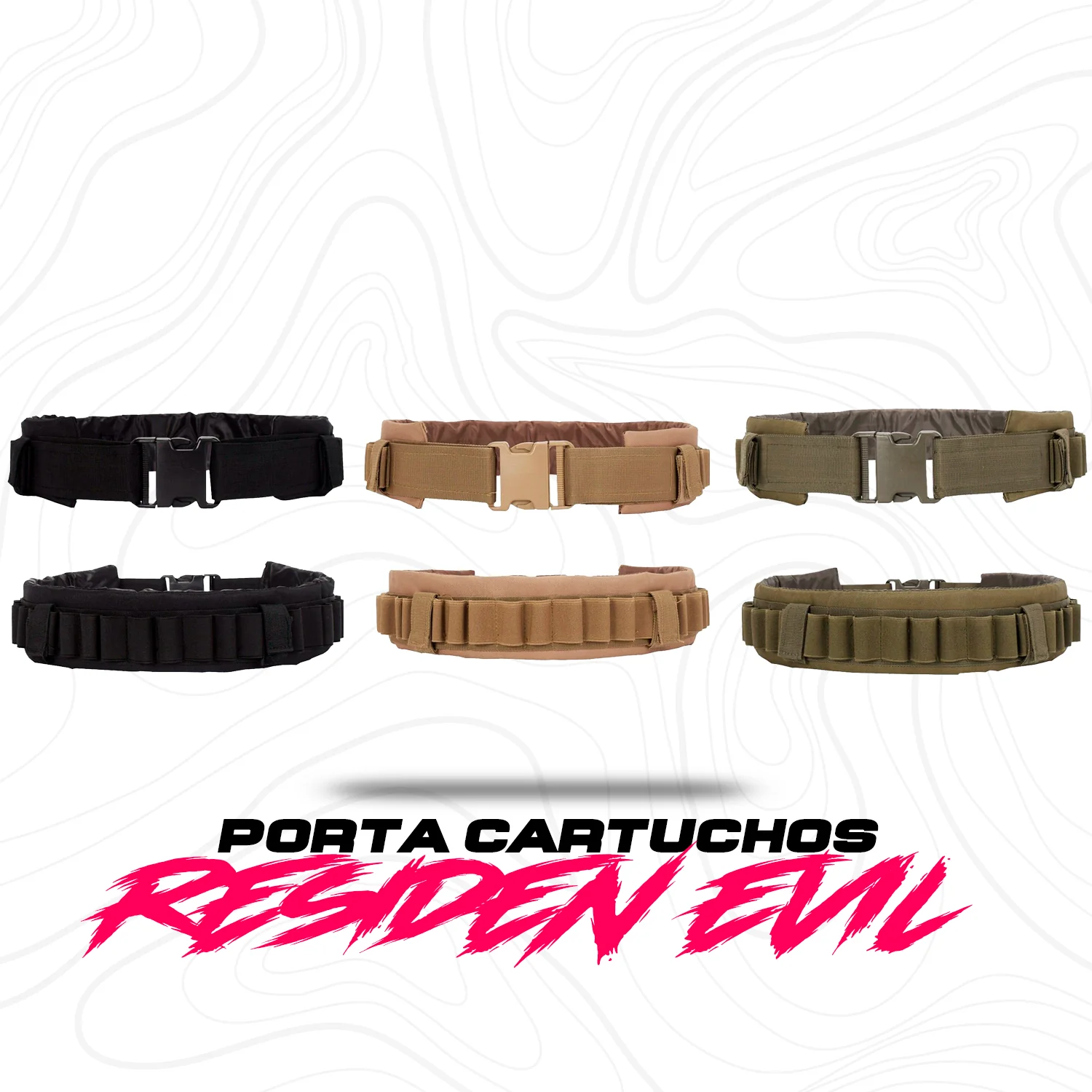 Carrillera Táctica Porta Cartuchos Tiros Balas De Rifle Caza - Imagen 2