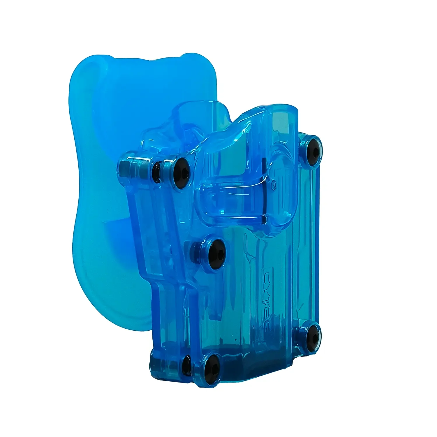 Funda Holster Universal Cytac Transparente Y Ajuste Azul - Imagen 5