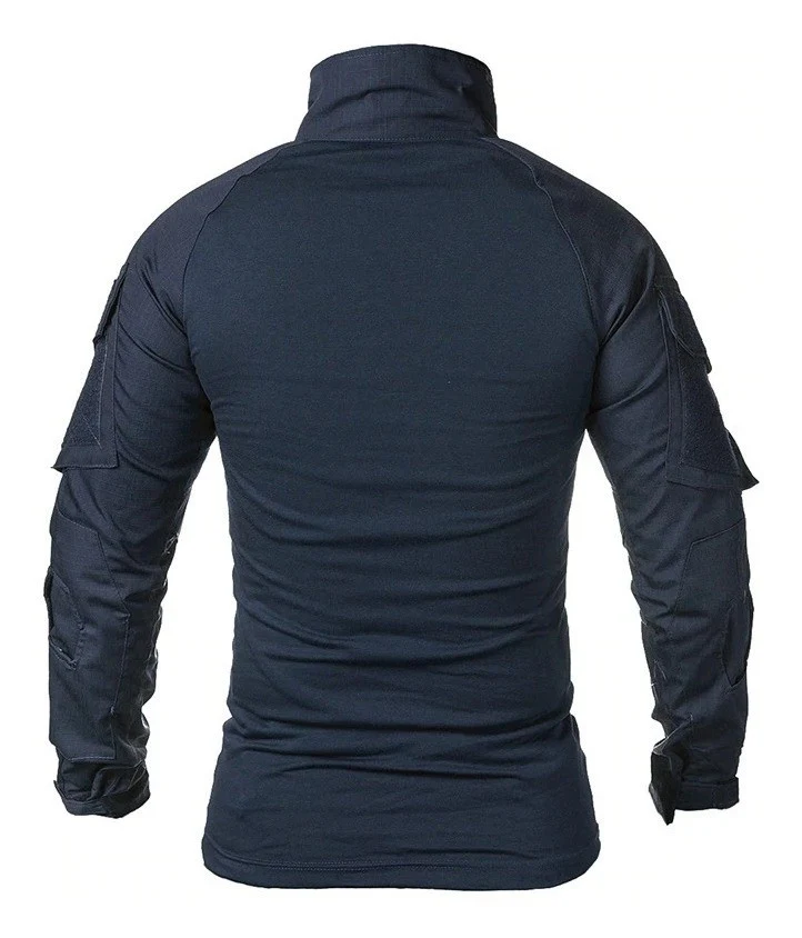 Playera De Combate Táctica Rápida Militar Camisa Porta parche - Imagen 3