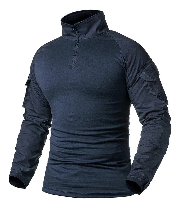 Playera De Combate Táctica Rápida Militar Camisa Porta parche - Imagen 2