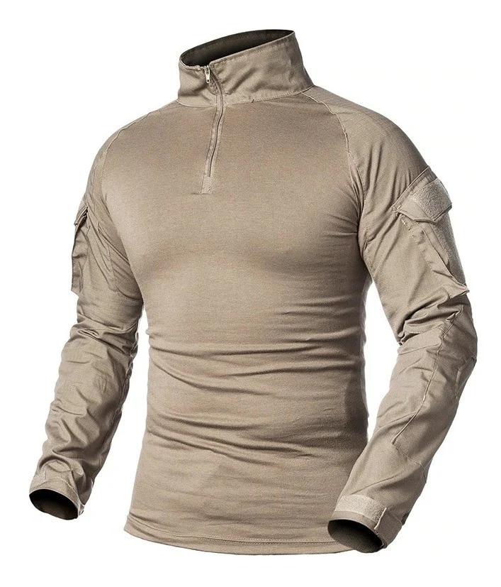 Playera De Combate Táctica Rápida Militar Camisa Porta parche - Imagen 7