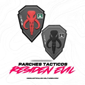 2  Parches Tacticos  De PVC  Boba Fet  Rojo-Negro