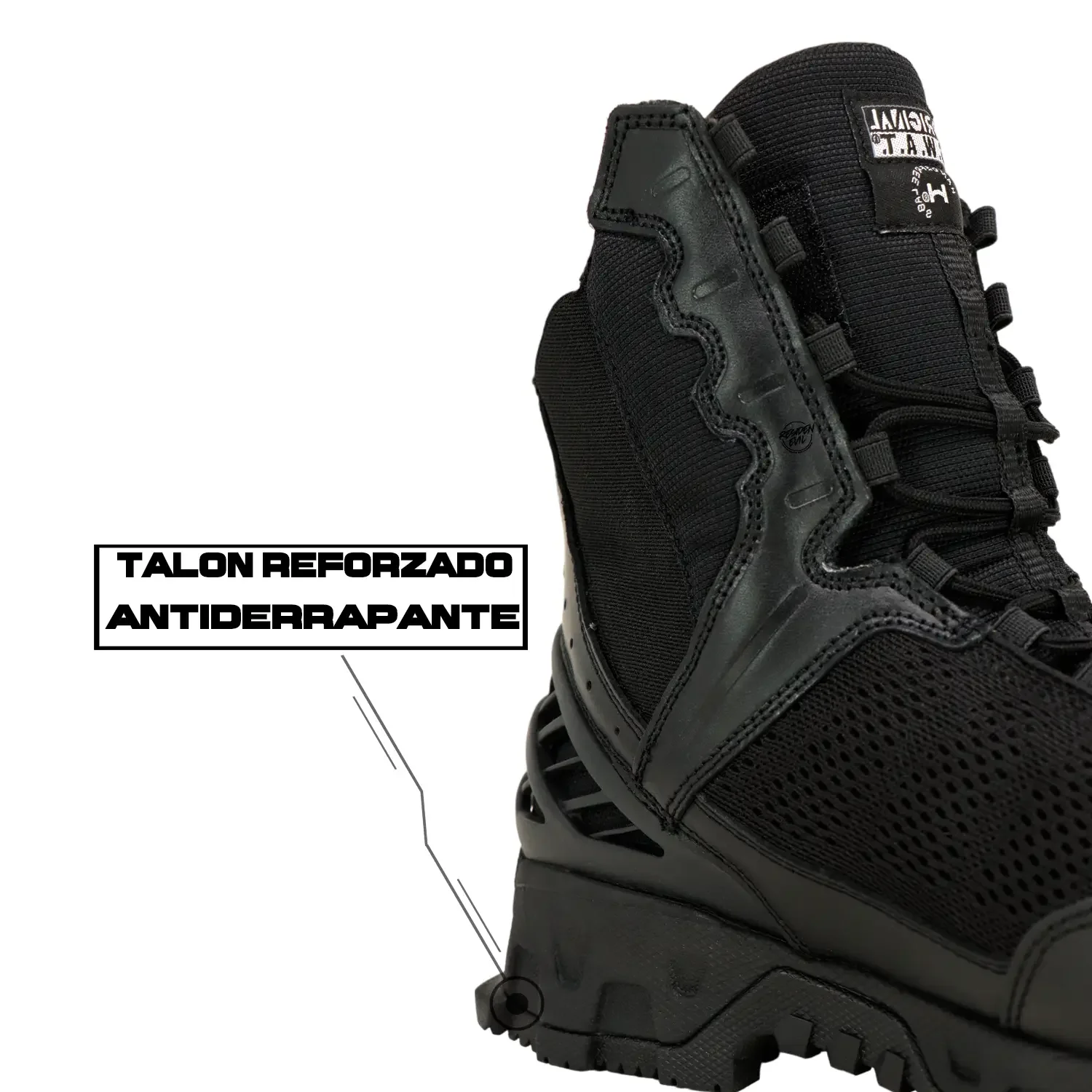 Botas Tácticas Alpha Freedom 8 Negras (Largas) ORIGINAL SWAT - Imagen 7