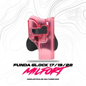 Porta Arma Milfort Glock 17/19/22 Polimero Fucsia