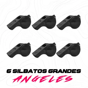 6 Silbatos Albitro Marca Angeles Grande Seguridad