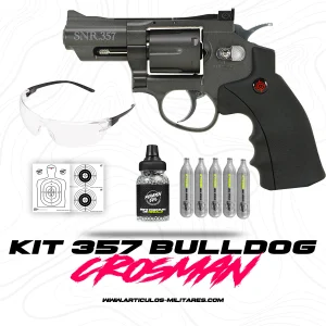 Pistola Revolver Co2 Bulldog .357 KIT CROSMAN