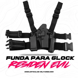 Funda Holster Piernera Diestro Para Glock Con Seguro Serpa