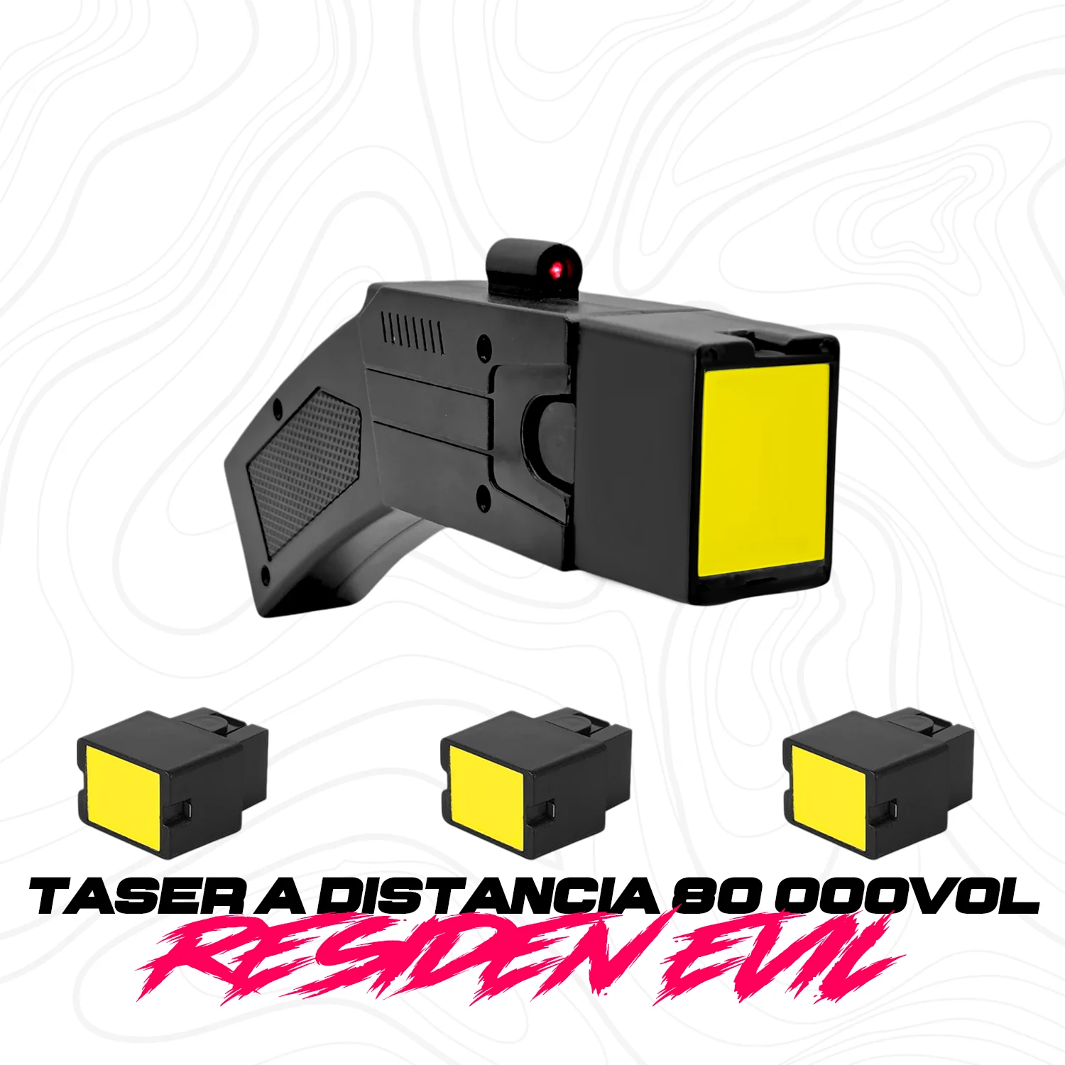 Pistola Taser Paralizador 3 Cartuchos Funda P/ Cinto Descargador - Imagen 2