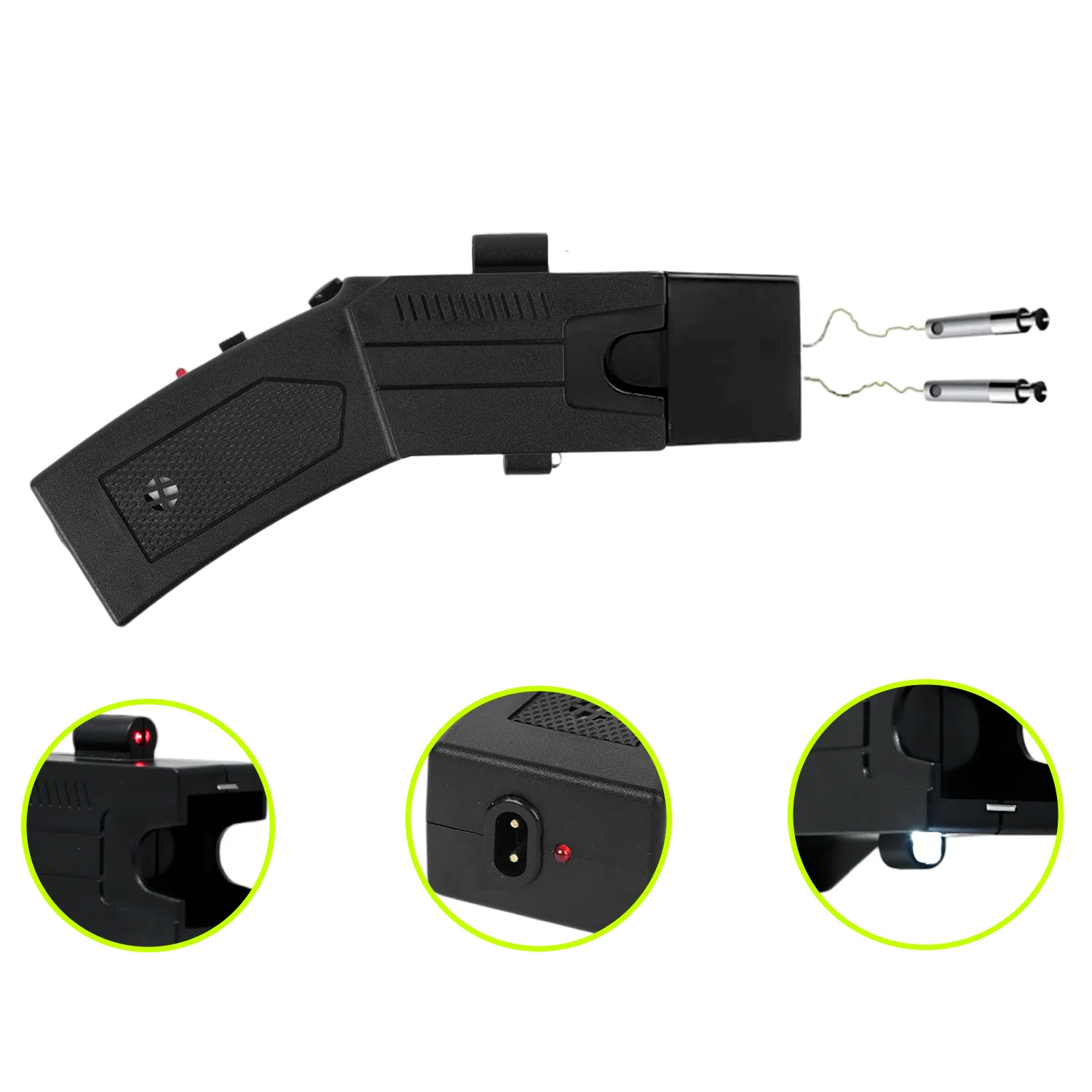 Pistola Taser Paralizador 3 Cartuchos Funda P/ Cinto Descargador - Imagen 6