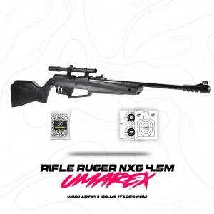 Rifle Carabina Umarex Ruger Nxg Apx 4.5 mm Con BBS y Mira