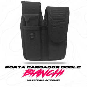 Porta Cargador Doble Bianchi Rigido Con Broche