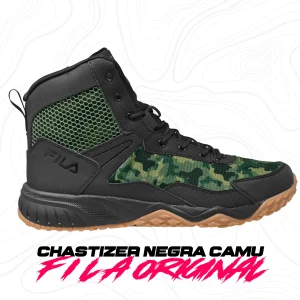 Botas Tacticas Fila Chastizer Negra Camu Cierre Original