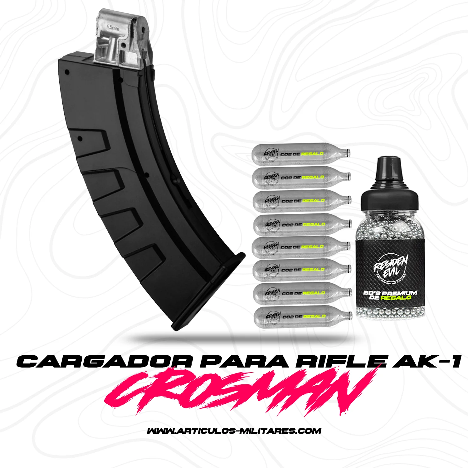 Cargador Para Ak-1 Crosman 28 Bbs De Capacidad Kit - Imagen 2