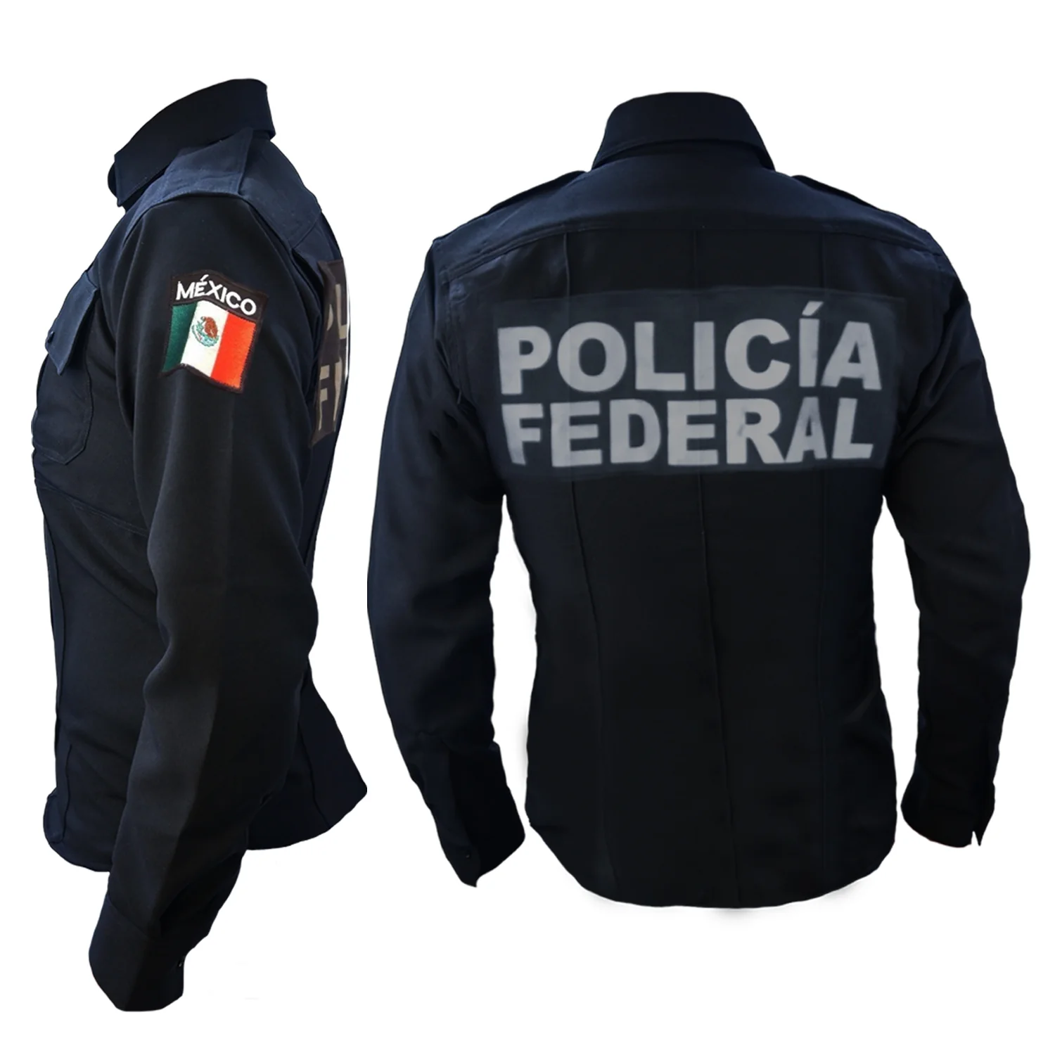 Camisa Táctica Uniforme Azul Marino Manga Larga Policía - Imagen 9