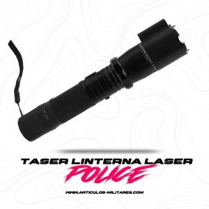 Linterna Taser Defensa Personal con apuntador Laser Police