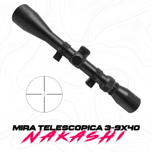 Miras Telescopica 3-9x40 Armas Deportivas Rifles Con Montura Nakashi