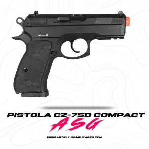 Pistola De Airsoft Asg Cz-75d 6mm De Resorte Polimero Ligero