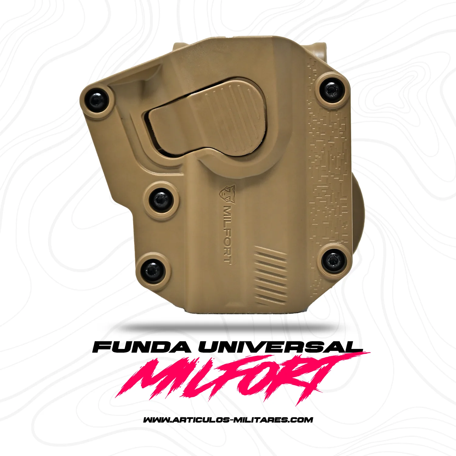 Porta Arma Milfort Universal De Polimero Reforzado - Imagen 2