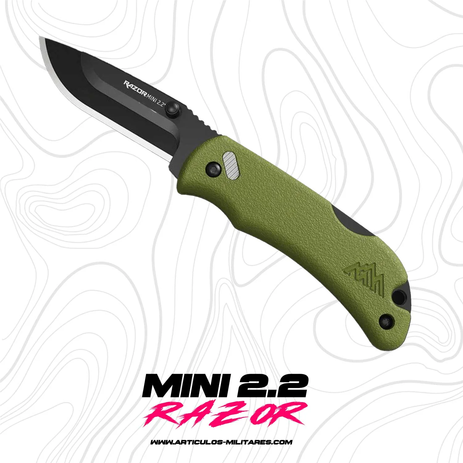 Navaja Tactica Razor Mini 2.2 3 Cuchillas De Acero Japonés - Imagen 7